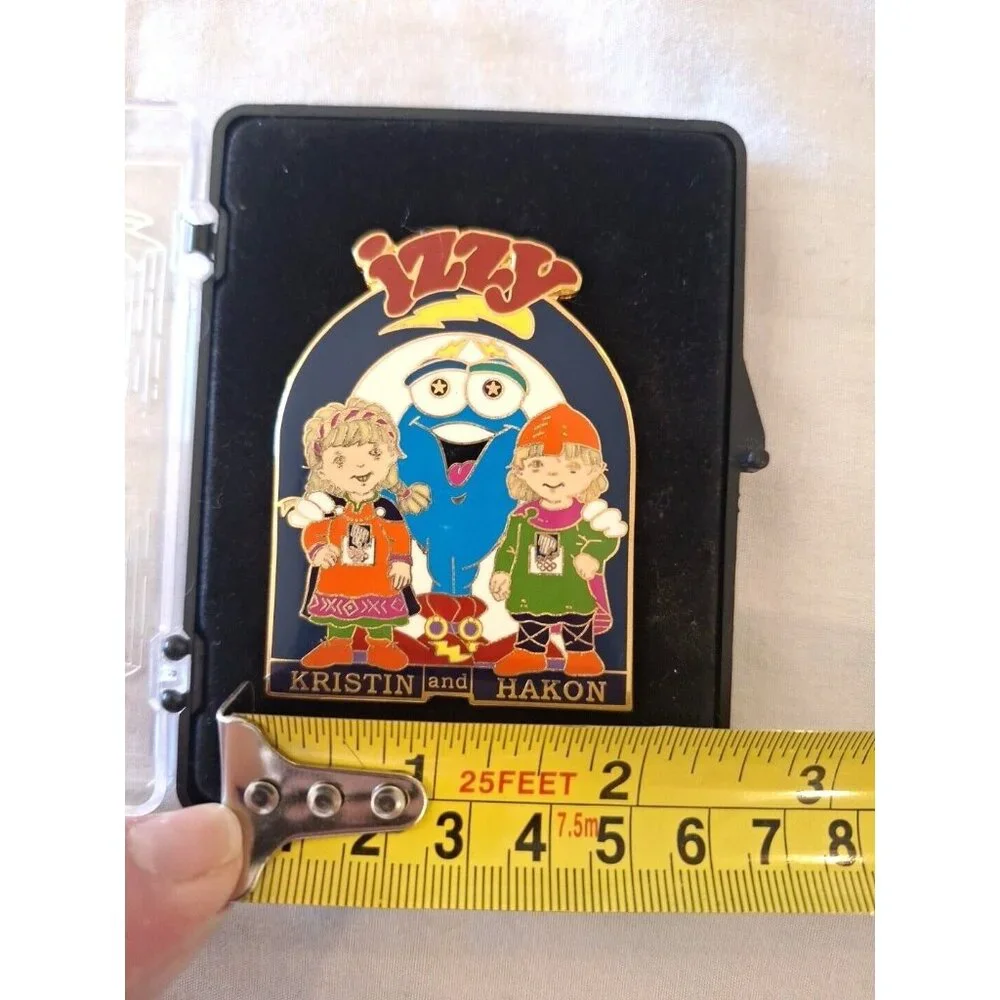 Atlanta 1996 Olympics Izzy Pin Kristin & Hakon Official Limited Edition - Picture 6 of 10